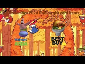 All November 2024 Roblox gift card items