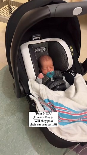 A car seat test for NICU babies is a safety evaluation to ensure that the baby can safely ride in a car seat before being discharged from the hospital. This test assesses the baby’s breathing, heart rate, and oxygen levels while seated in the car seat for a period of time. It is crucial to protect the baby during transportation and prevent any potential breathing difficulties or oxygen desaturation. The results of this test will determine if the baby is ready to go home. 📸 @han.dunigan | OurLit