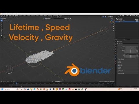 How to Control Lifetime, Speed, Velocity & Gravity of Particles in Any Force Field | Blender 🚀🔥