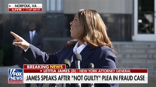 1.9M views · 82K reactions | NEW: New York Attorney General Letitia James speaks after pleading not guilty to charges of bank fraud: "There's no fear today. No fear!" "I believe that justice will rain down like water and righteousness like a mighty stream." | Fox News | Facebook