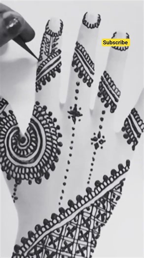 Easy mehandi trick 🕊️ #henna #mehndi