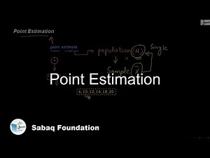 Point Estimation, Statistics Lecture | Sabaq.pk