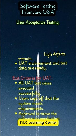 What is User Acceptance Testing? #uat #testingtraining #softwaretesting #manualtesting #stlc #test