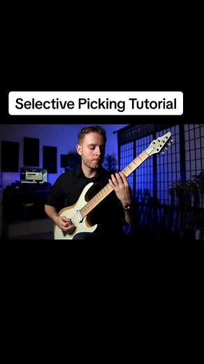 How to play the selective picking riff in my song Nightfall #guitar #guitarlesson