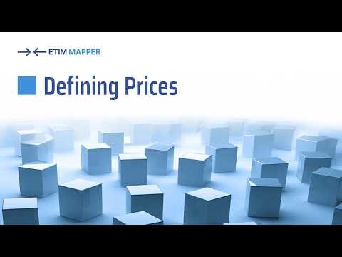@ETIM-Mapper: Defining Prices