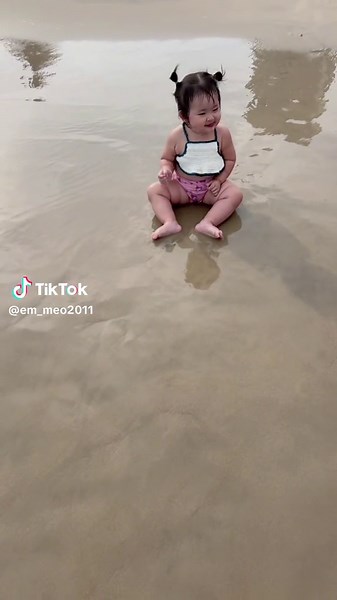 Em Mèo và biển 🥰