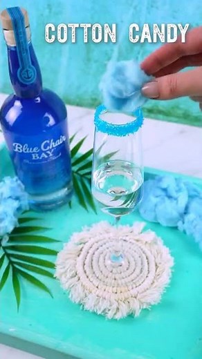 Cotton Candy Champagne Cocktail