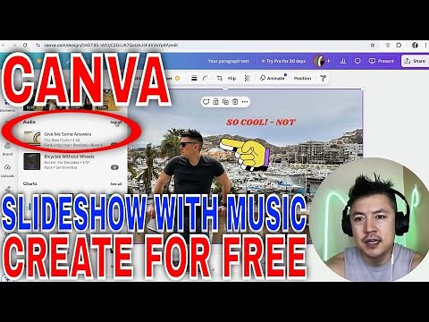 ✅ How To Make A Slideshow With Music In Canva (Free) 🔴