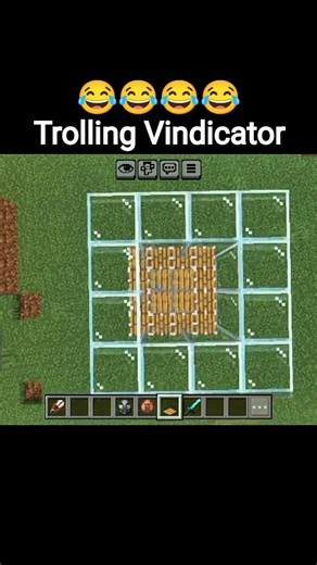 Trolling Vindicator In Minecraft Bedrock Edition 😂