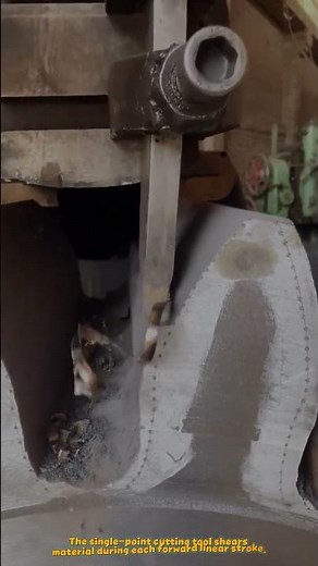 Heavy Duty Industrial Shaper Machine Cutting Deep Metal Grooves #machine