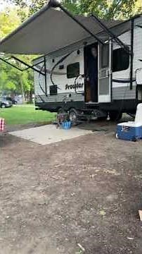 Michael goes camping