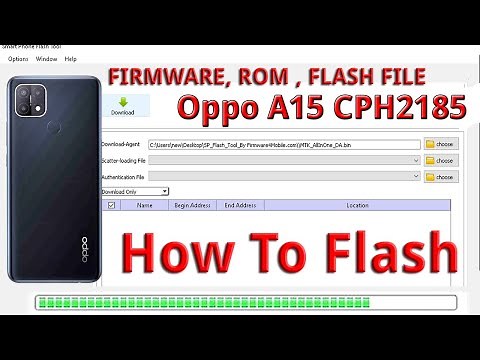 Oppo A15 CPH2185 Full Flash Scatter Rom By Free Tool - How To Flash Hang On Logo Dead Boot Repair )
