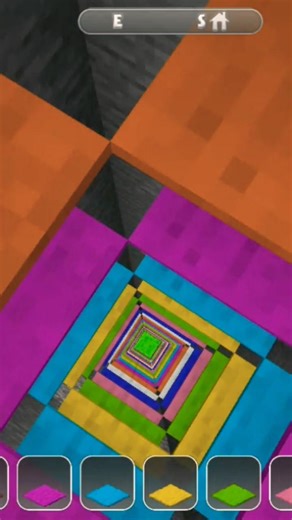 multicolor way in Minecraft #gaming