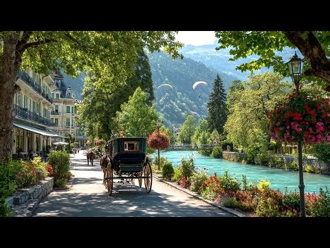 The Most Beautiful Swiss Town Between Two Lakes | A Dreamlike Walk in Interlaken