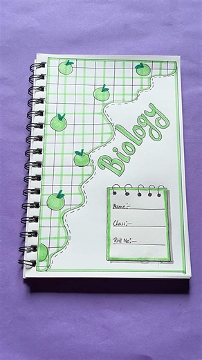Biology Assignment Front Page Design 🧬 | Easy & Creative Notebook Cover Idea