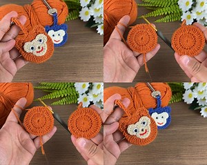 72K views · 882 reactions | Wow!! * I made an incredibly easy crochet teddy bear 笠 keychain for you. Learn with me. #crochet #knitting | Knitting & Crochet World | Facebook