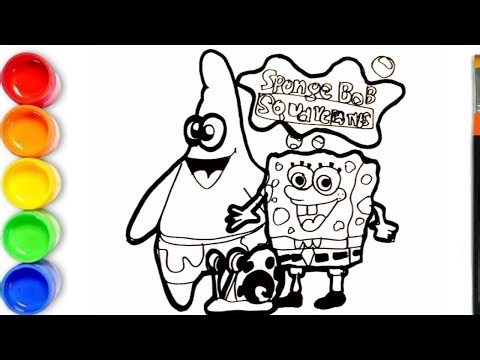 Drawing Spongebob and Patrick