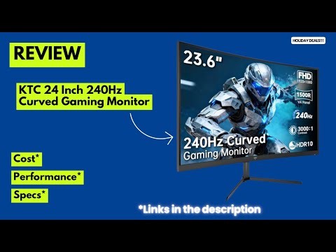 KTC 24” 240Hz Curved Gaming Monitor Review 🔥 1ms FHD Adaptive Sync | Best Budget Esports Monitor?
