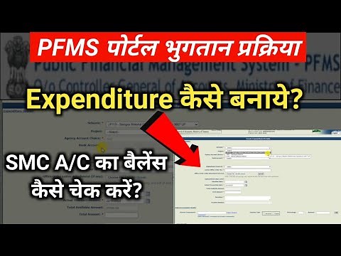 PFMS me expenditure kaise banaye| pfms me balance kaise check kare| pfms vendor payment process