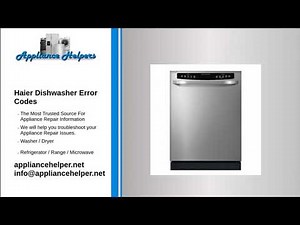 Haier Dishwasher Error Codes