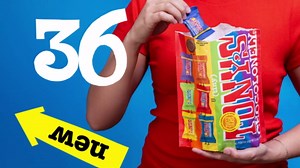 Tony’s Chocolonely Assorted Chocolate Candy Pieces, Belgian Milk & Dark Chocolate, Caramel Sea Salt, Almond Sea Salt, Honey Almond Nougat, Pretzel Toffee, Quality Fairtrade Cocoa, 36 Count, 11.28 Oz