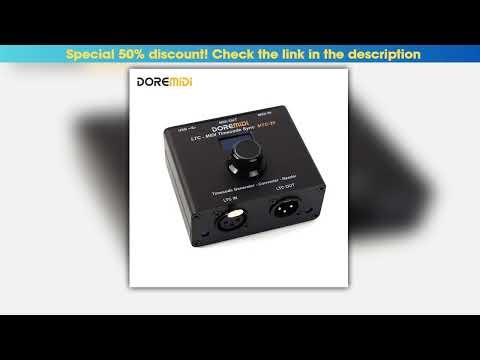 DOREMIDI LTCMIDI Timecode Sync MTC20 device to synchronize MIDI timecode and SMPTE LTC timecode Pro