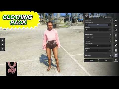 fivem female clothing pack