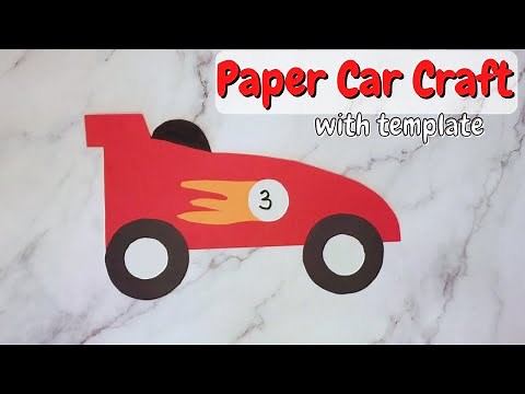 Preschool Car Craft (Free Template)