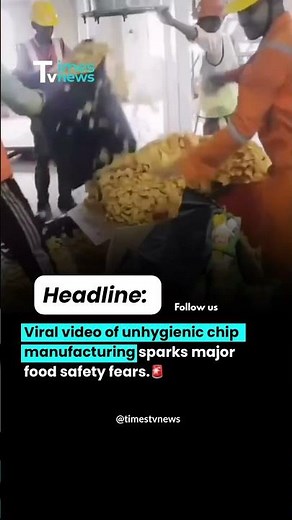 Viral video of unhygienic chips manufacturing.#shorts #trending #hygenic #foodsafety #viralnews