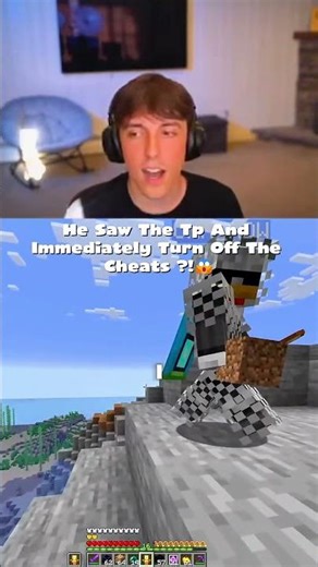 He turned cheats off too fast #minecraft #shorts