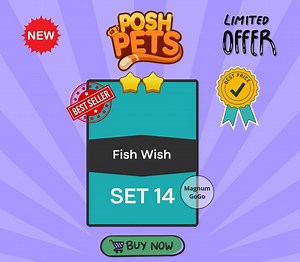 Monopoly Go Fish Wish Sticker : 2 Star Set 14 | Posh Pets Album - Etsy UK