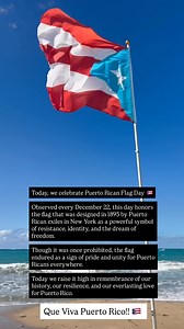Today, we celebrate Puerto Rican Flag Day 🇵🇷 Observed every December 22, this day honors the flag that was designed in 1895 by Puerto Rican exiles in New York as a powerful symbol of resistance, identity, and the dream of freedom. Though it was once prohibited, the flag endured as a sign of pride and unity for Puerto Ricans everywhere. Today we raise it high in remembrance of our history, our resilience, and our everlasting love for Puerto Rico. | Puerto Rican Alliance of Elizabeth - PRAE