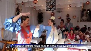 Seville hosts its annual April fair with dancing and horses