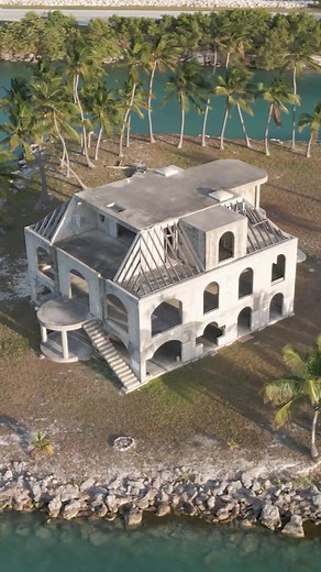 An abandoned mansion that was never completed on a private island in the Florida Keys. Rumor has is that a drug dealer owned it and went to prison before completing it. What do you think?#abandonedplaces #abandoned #abandonedbuildings #floridakeys #floridakeyslife #keywestdrone #dronevideo #dronevideography | Key West Virtual Tours