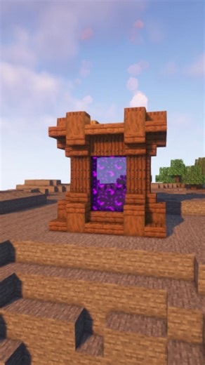 Creative Spruce Nether Portal Designs in Minecraft