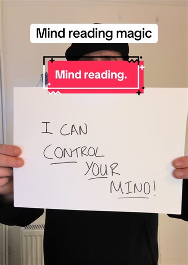 Mind reading. #mindreading #mind #telepathy #illusion #magic | read your mind magic trick