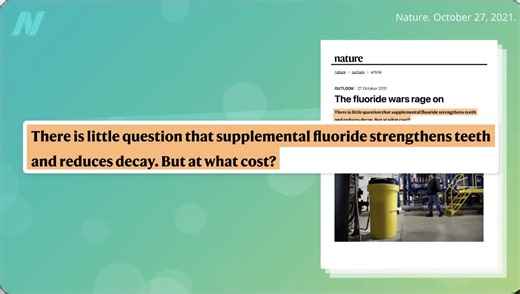"Fluoride is presumed to be a cognitive neurodevelopment hazard to humans" - U.S. Dept. H&HS NTS