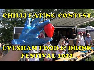 Chilli Eating Contest - Evesham Food & Drink Festival 2022