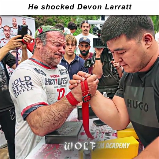 He shocked Devon Larratt with his strength | #shorts #armwrestling #viral