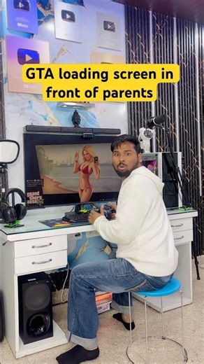 GTA loading screen in front of family #comedy #funny #reletable #shorts #shortsfeed