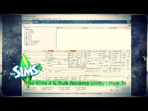 The Sims 4 & Bulk Rename Utility : How To