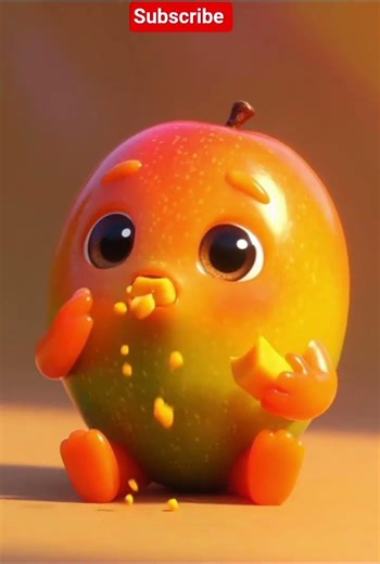 The Most Adorable Mango Animation 🥭Cute Mango 3D Animation 🥭 #3danimation #ai #aianimation