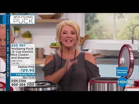 Wolfgang Puck 10Cup Electric Rice Cooker and Steamer