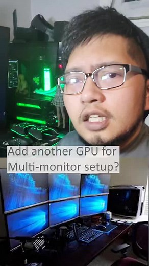 Adding extra monitors on old GPU. #3090 #monitor #pc #techtok
