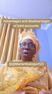 5.5K views · 123 reactions | ADVANTAGES AND DISADVANTAGES OF JOINT ACCOUNT BETWEEN THE HUSBAND AND WIVES. | Couples Connect Network By Sister Mariam Balogun | Facebook