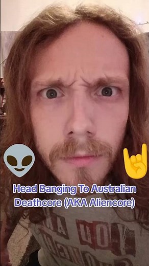 🤘Headbanging To Aliencore👽#deathcore #metal #metalhead #heavy #banger #headbang #lol #contentcreator