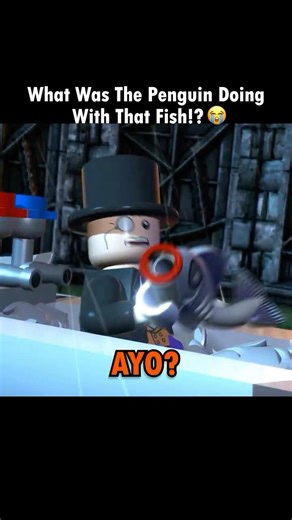 What Was The Penguin Doing With That Fish?! 😭 #legobatman2dcsuperheroes #funnymoments #fyp #lego