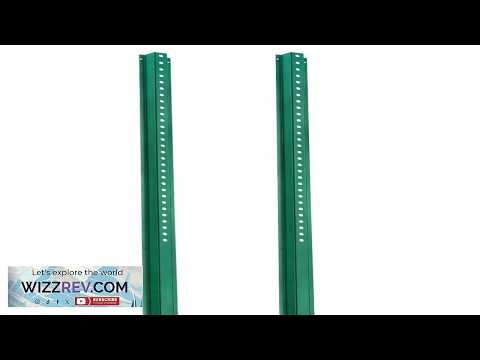 Garvee 7.8FT U Channel Sign Post 2 Pack Heavy Duty Steel Fence for Garden