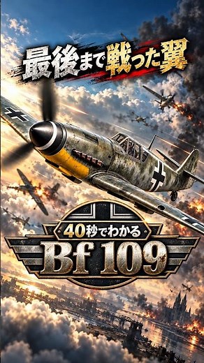 Bf 109 in 40 Seconds | The Symbol of the Luftwaffe with Nearly 34,000 Built