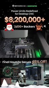 ⚙️ Beyond Standard. The Definitive Industrial Desktop CNC. Engineered for professionals, the 200lb NestWorks C500 redefines desktop machining. Powered by an 800W, 18,000 RPM industrial spindle with automatic tool changing, it delivers serious productivity — confidently machining Titanium, Steel, and Aluminum. Achieve micrometer level accuracy with automated 3D probing. Plus, Smart CAM enables true one click toolpaths, making real industrial CNC more accessible than ever. 🚀 Your Next CNC Is a Tr